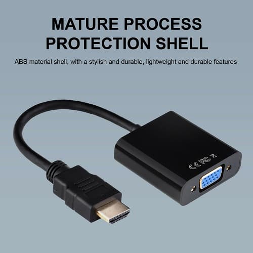 HDMI to VGA Cable Adapter Converter Full HD 1080P HDTV HDMI Cable Connector HDMI to VGA Cable Adapter Converter Full HD 1080P HDTV HDMI Cable Connector
